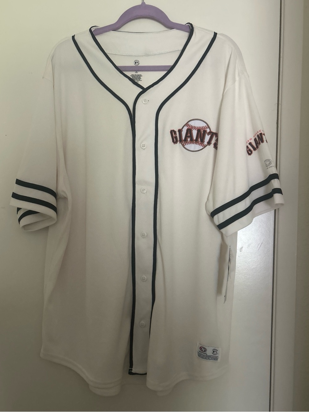 San Francisco Giants White Button-Front Baseball Jersey